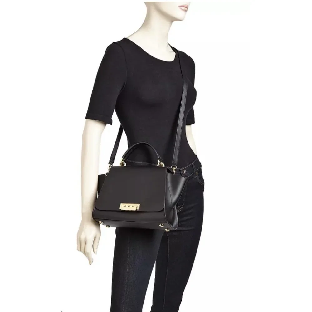 ZAC POSEN Satchel - Eartha Saffiano Colorblock Soft Double Handle Handbag